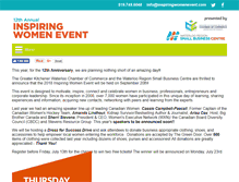 Tablet Screenshot of inspiringwomenevent.com